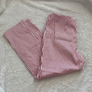 Piazza Sempione Red and White Stripe Kids Leggings